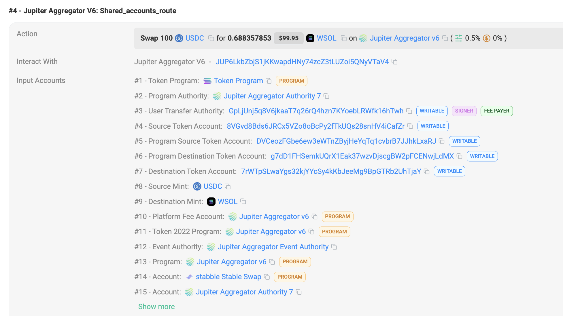 Max Accounts Shared Accounts Route Example
